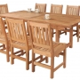 set 179 -- 39 x 78-118 inch rectangular extension table - closed position & balboa side chairs (ch-0109 r)